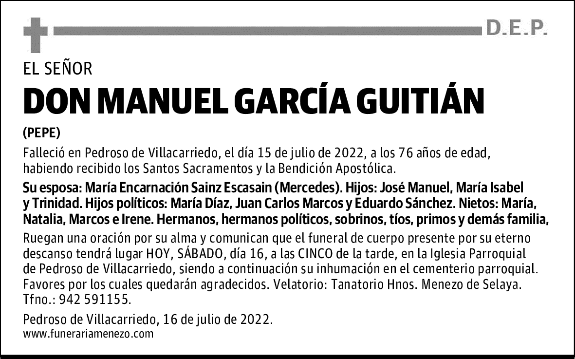 Don Manuel García Guitián