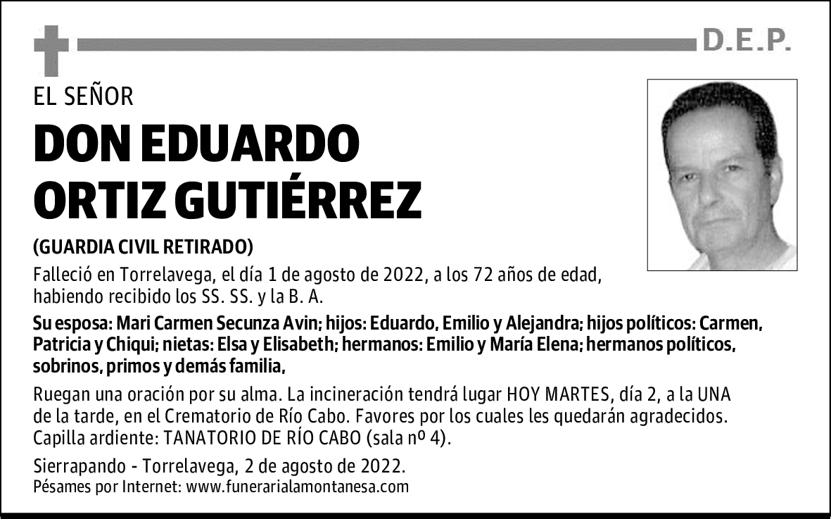 DON EDUARDO ORTIZ GUTIÉRREZ