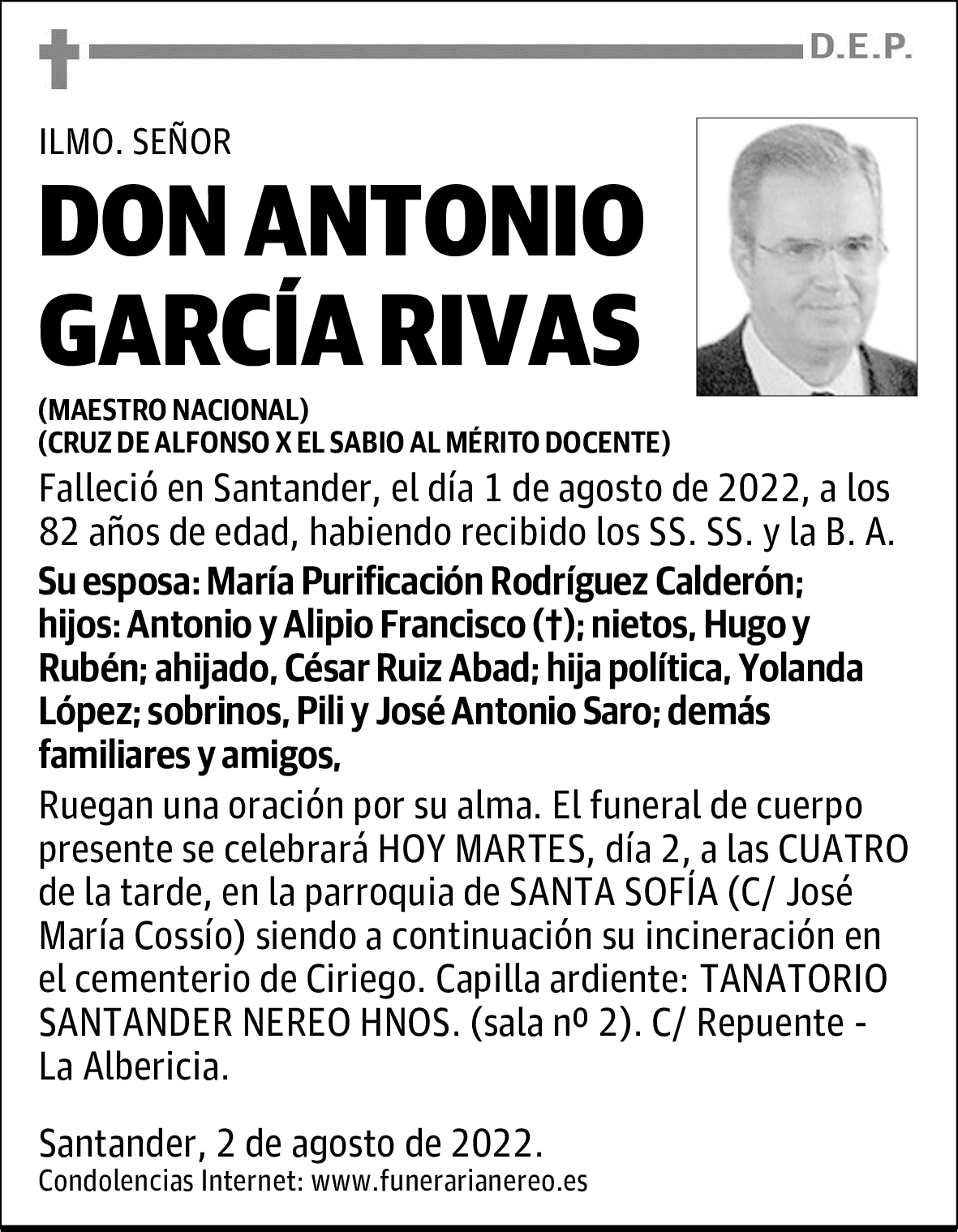 DON ANTONIO GARCÍA RIVAS