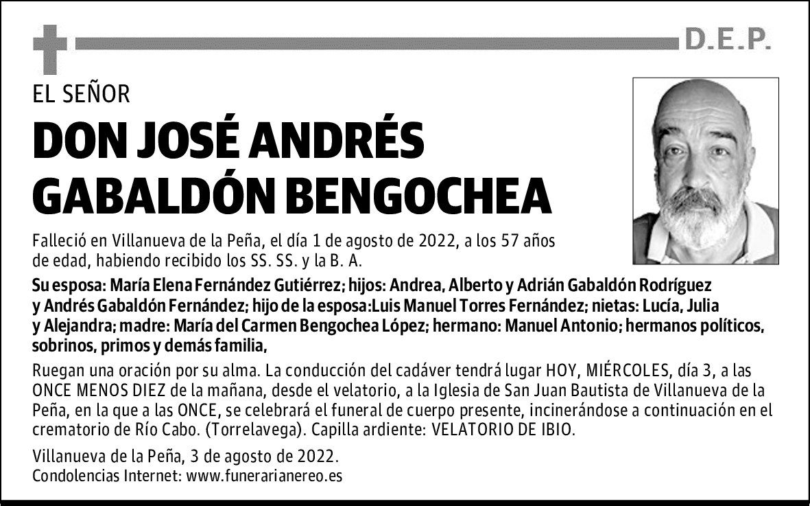 DON JOSÉ ANDRÉS GABALDÓN BENGOCHEA