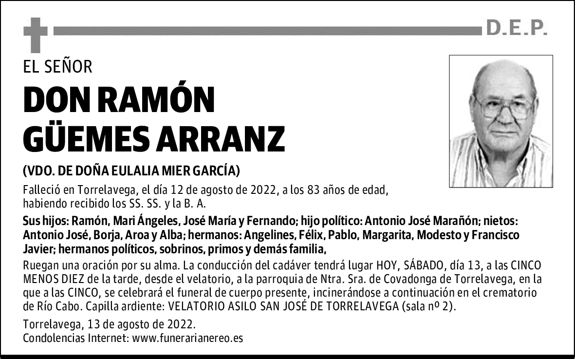 DON RAMÓN GÜEMES ARRANZ
