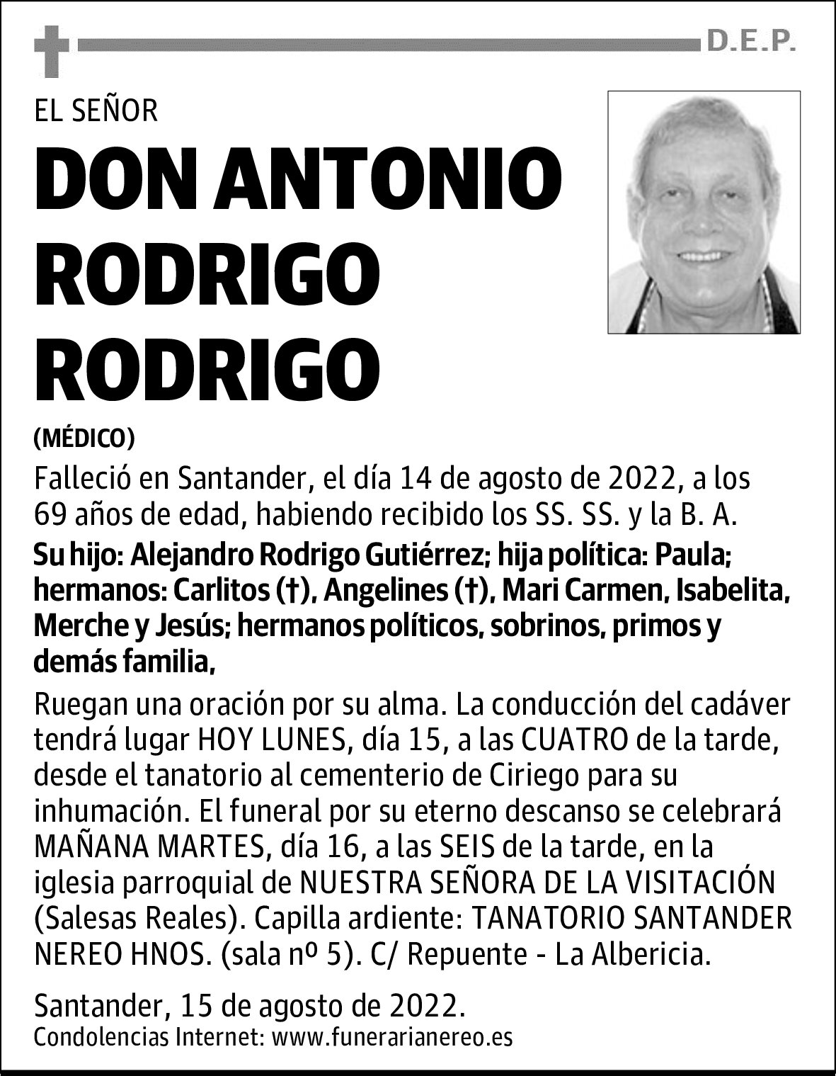 DON ANTONIO RODRIGO RODRIGO
