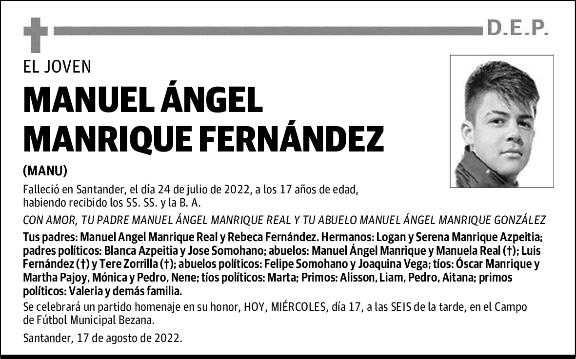 MANUEL ÁNGEL MANRIQUE FERNÁNDEZ