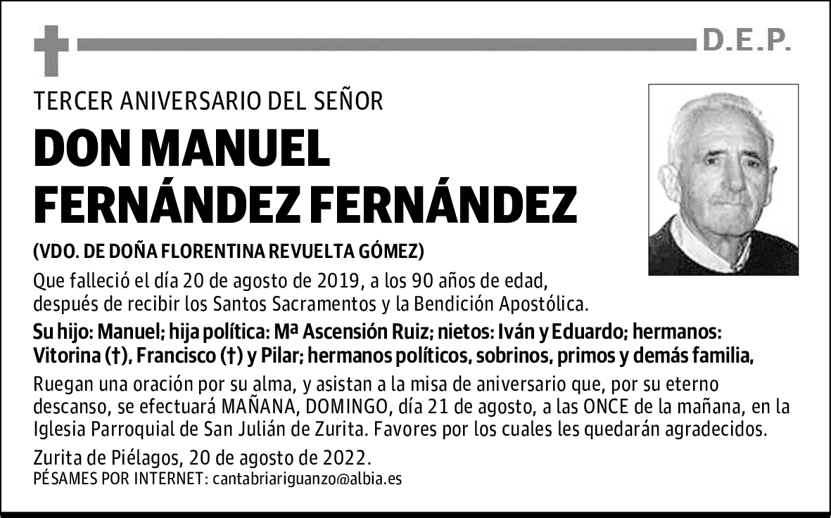 DON MANUEL FERNÁNDEZ FERNÁNDEZ