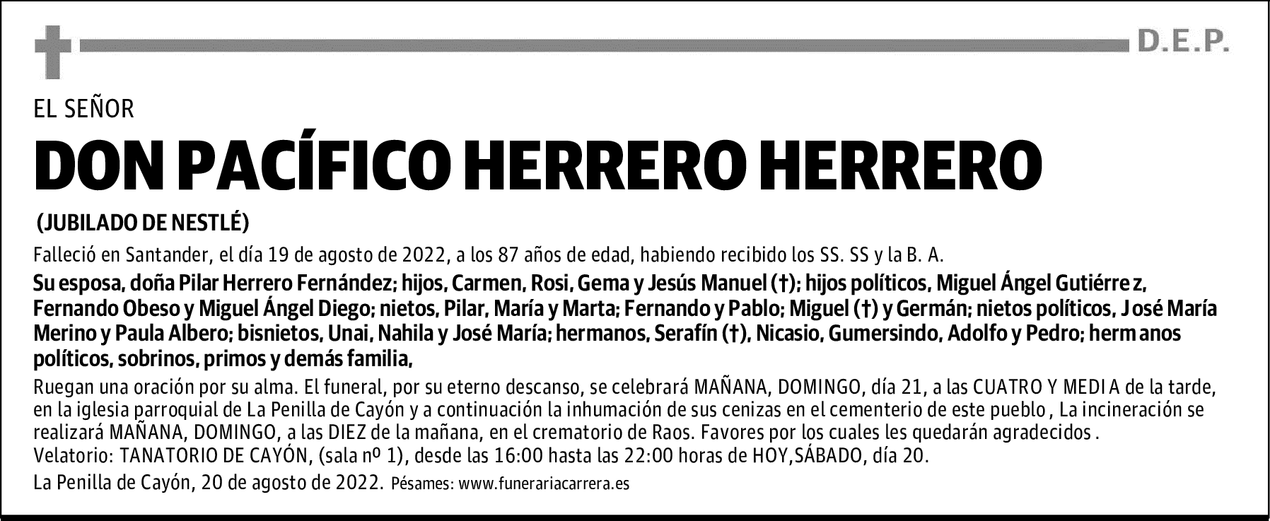 DON PACÍFICO HERRERO HERRERO