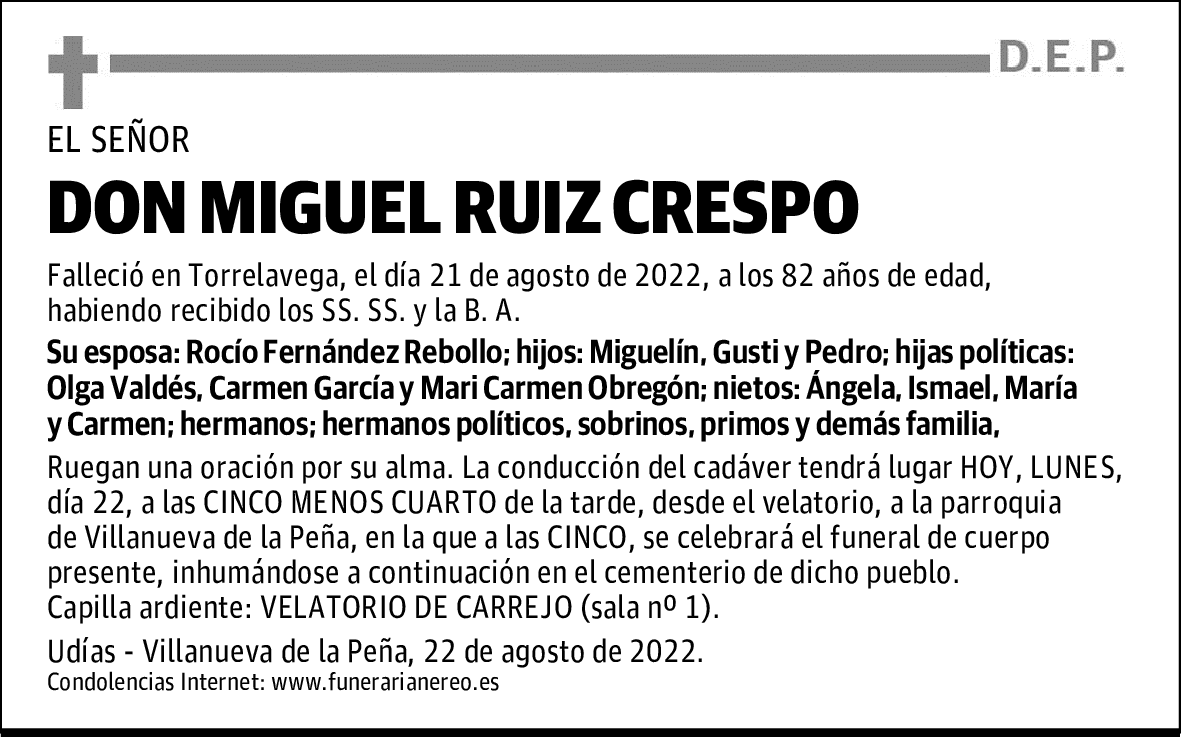 DON MIGUEL RUIZ CRESPO