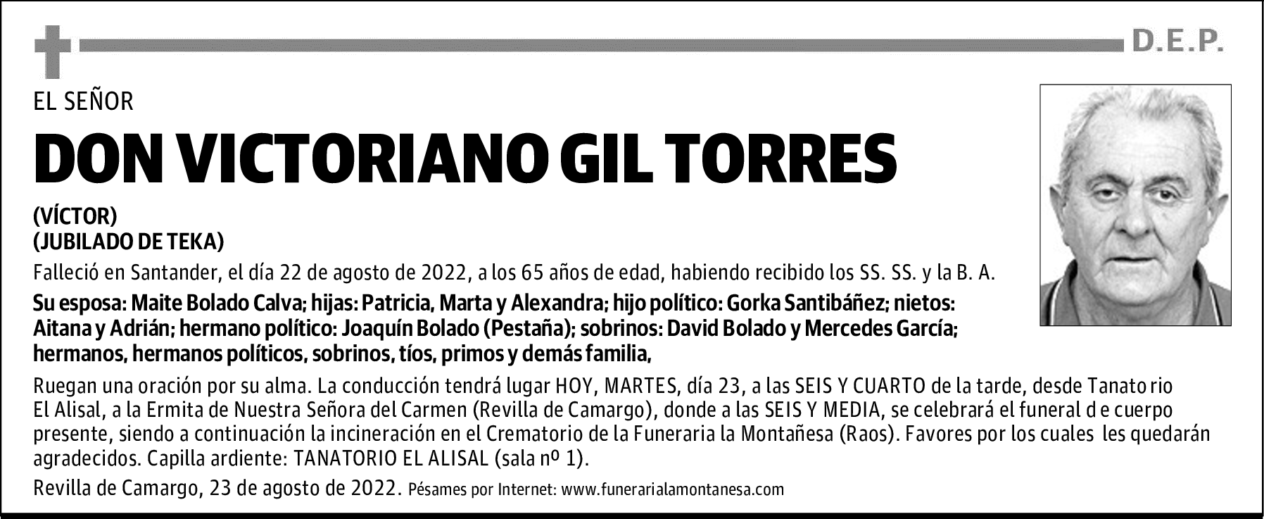 DON VICTORIANO GIL TORRES