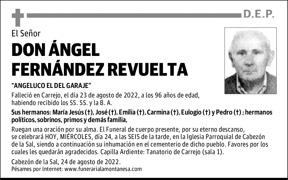 DON ÁNGEL FERNÁNDEZ REVUELTA