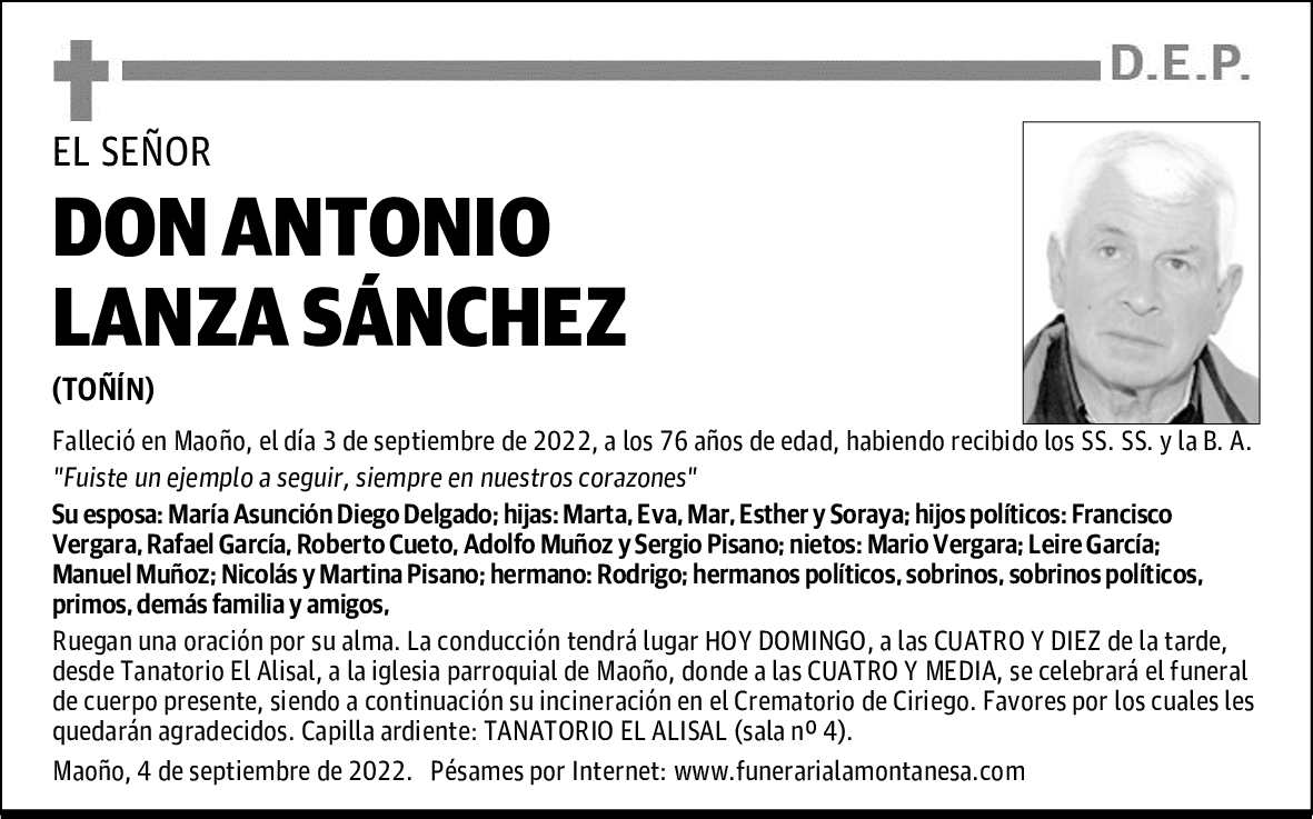 DON ANTONIO LANZA SÁNCHEZ
