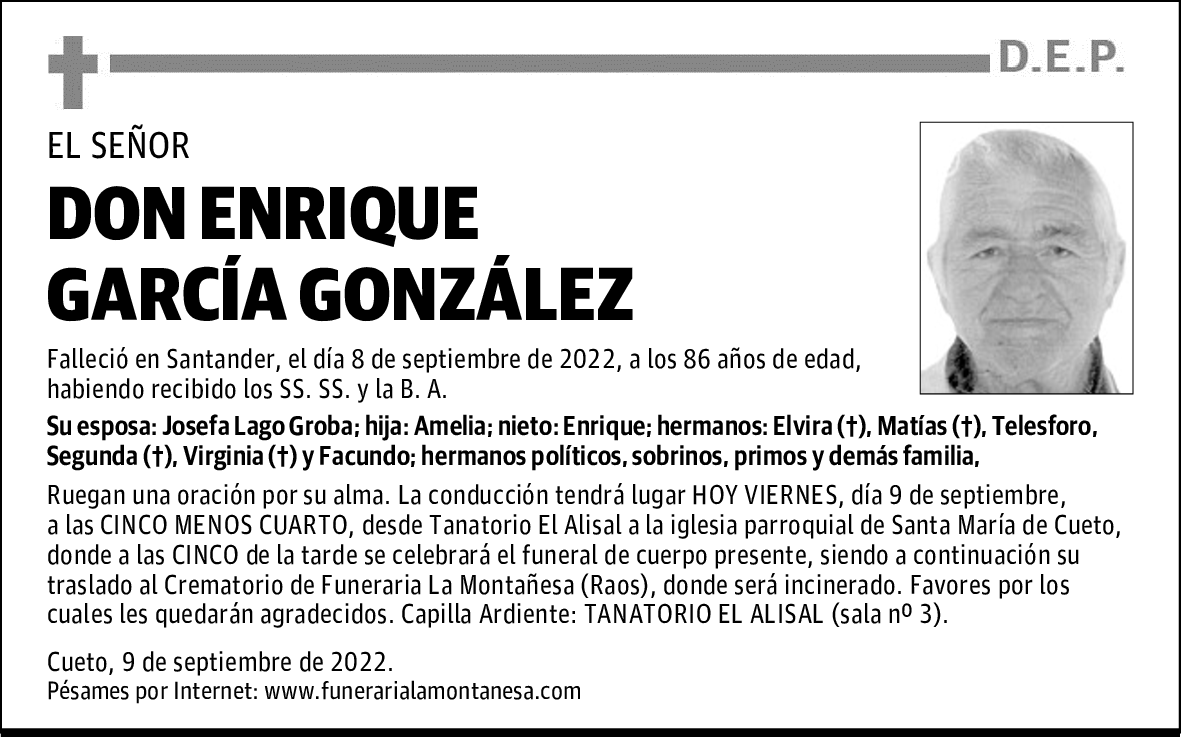 DON ENRIQUE GARCÍA GONZÁLEZ