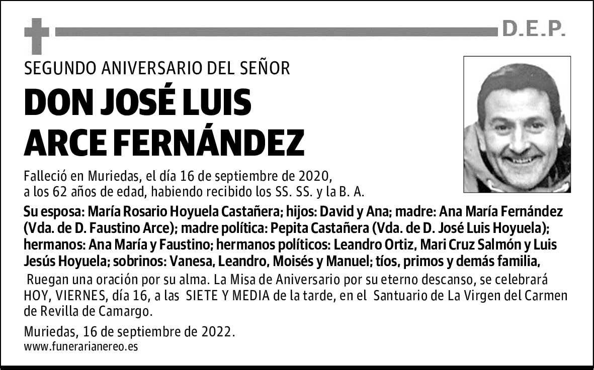 DON JOSÉ LUIS ARCE FERNÁNDEZ