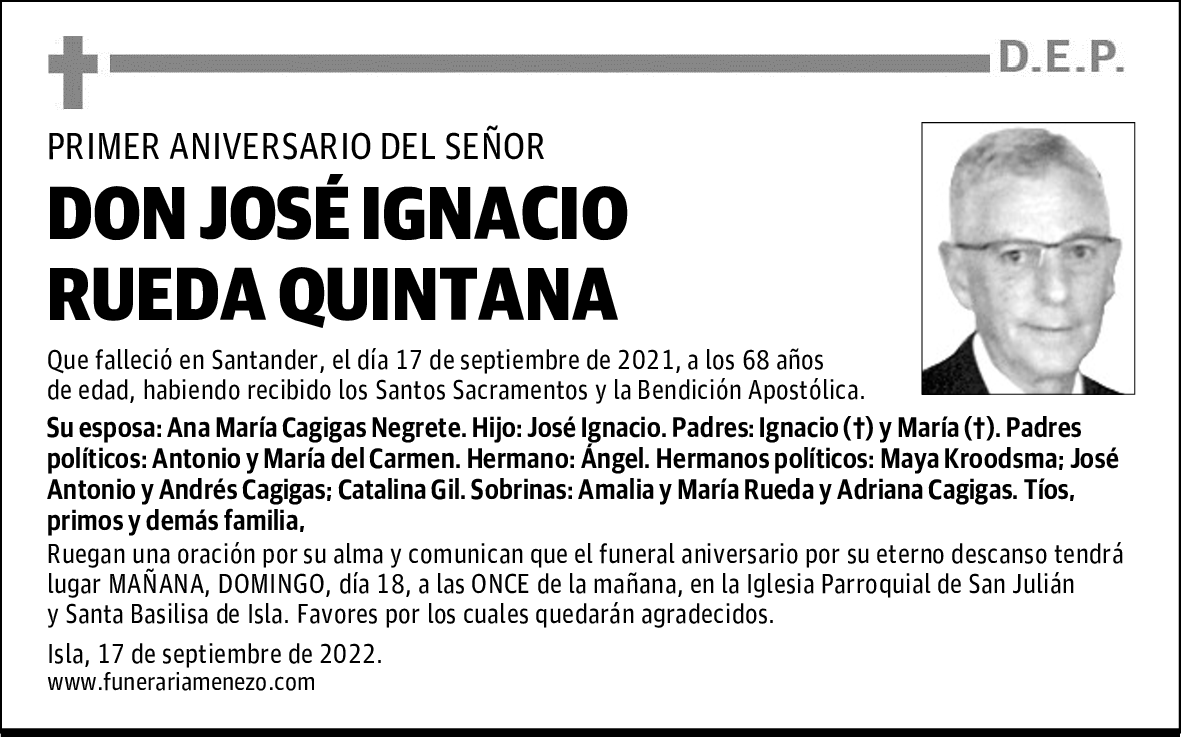 DON JOSÉ IGNACIO RUEDA QUINTANA