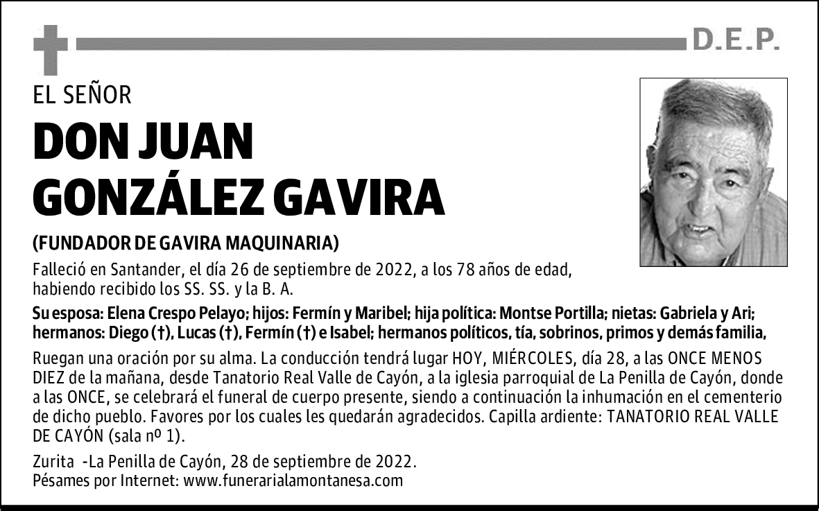 DON JUAN GONZÁLEZ GAVIRA