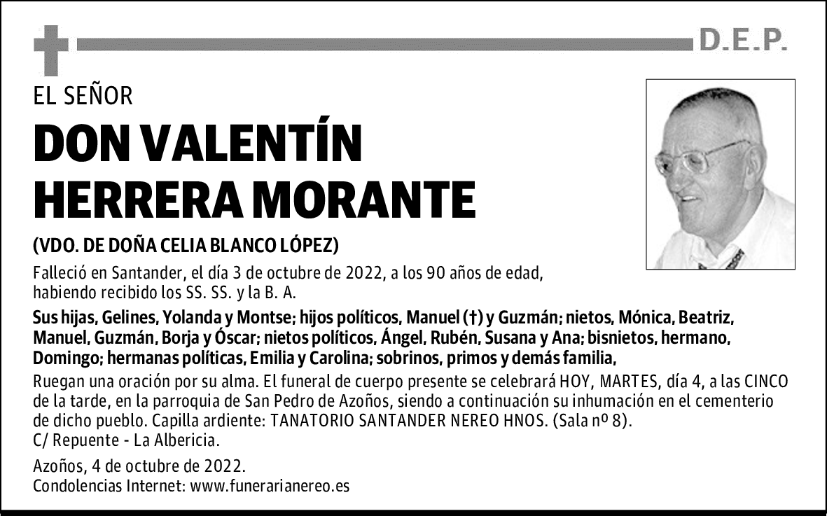 DON VALENTÍN HERRERA MORANTE