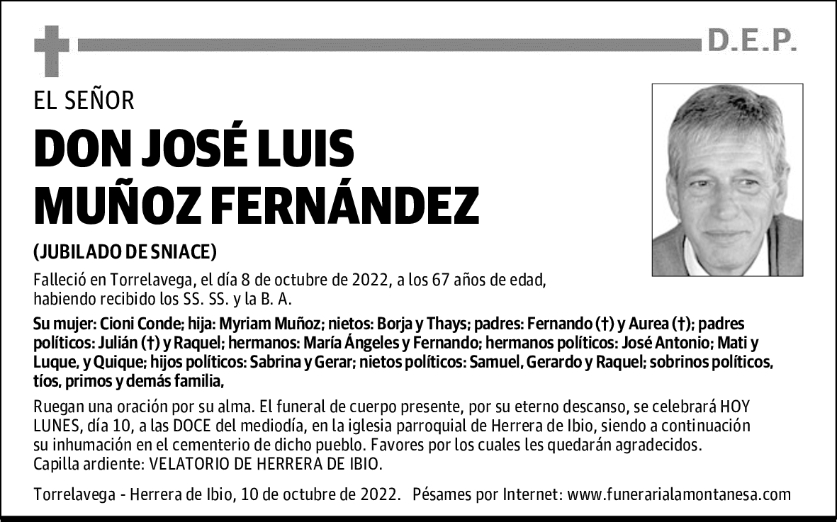 DON JOSÉ LUIS MUÑOZ FERNÁNDEZ