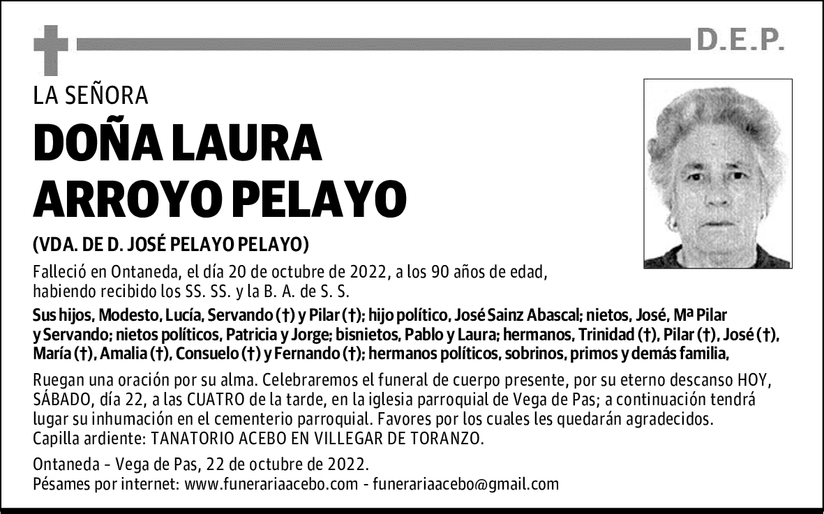 DOÑA LAURA ARROYO PELAYO