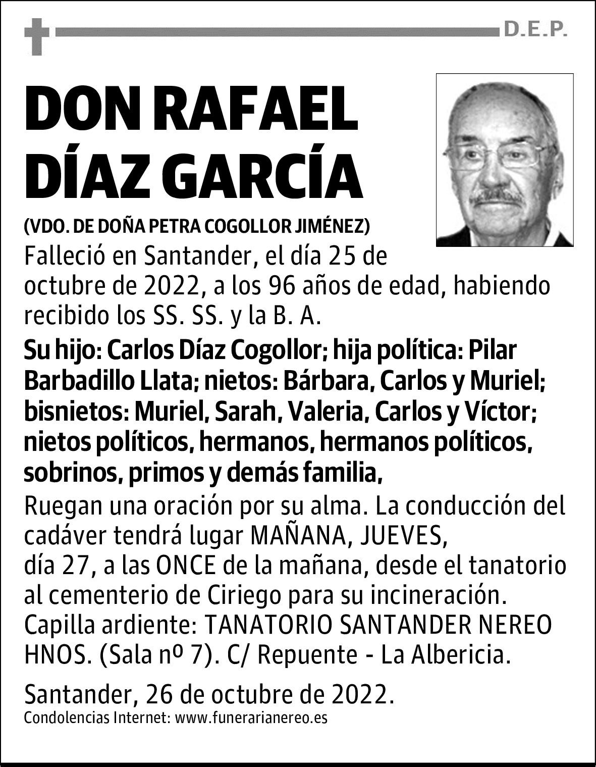 DON RAFAEL DIAZ GARCIA