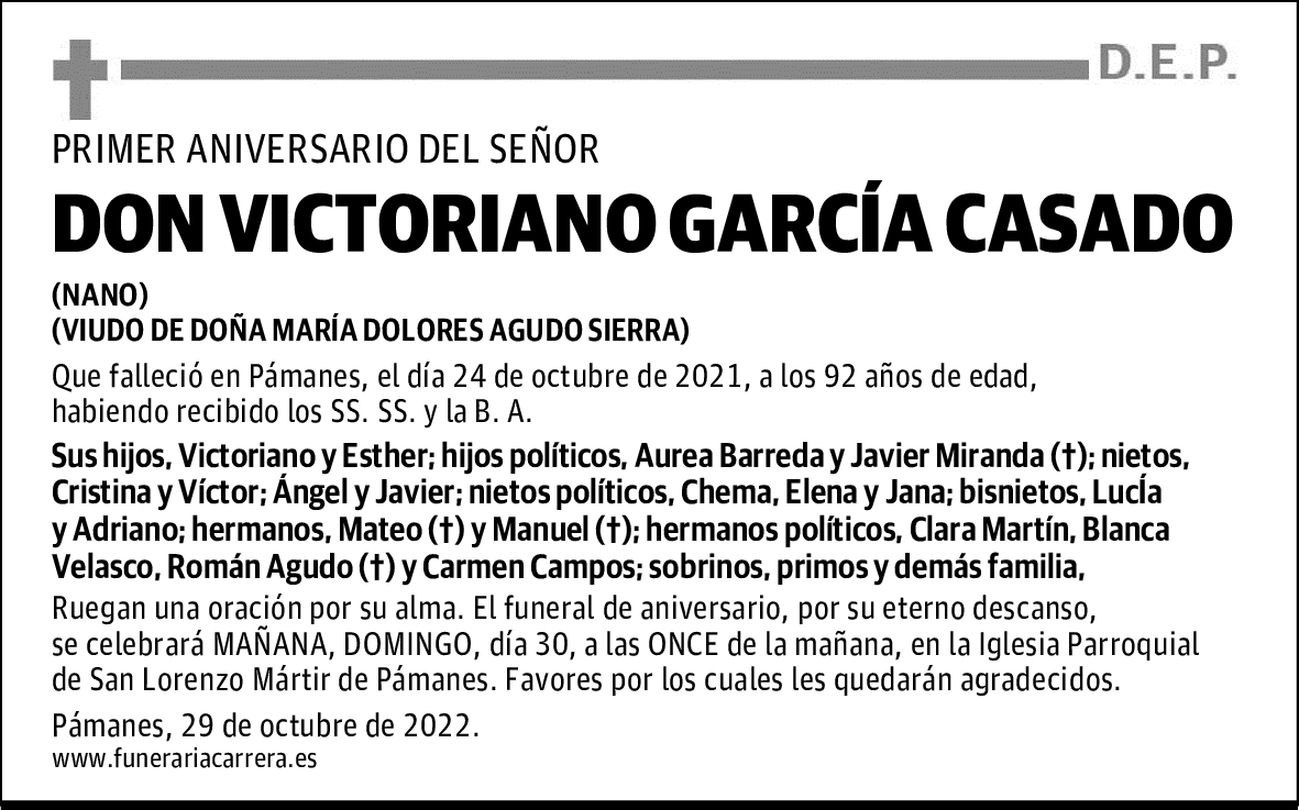 DON VICTORIANO GARCÍA CASADO