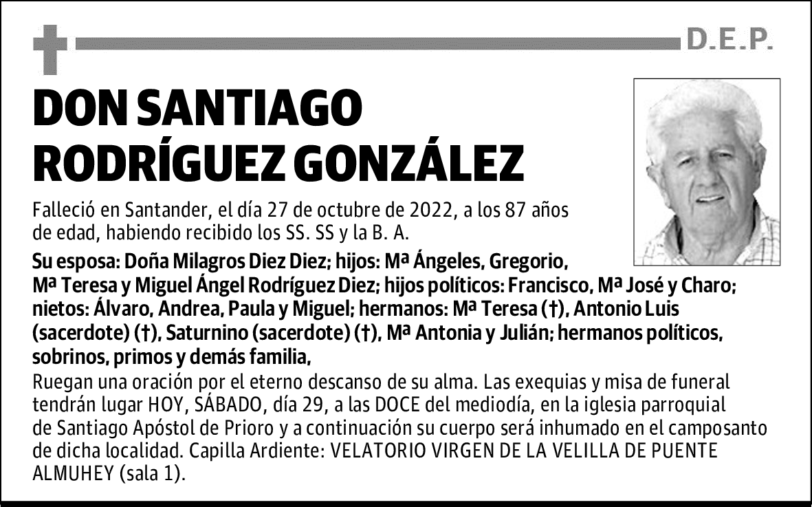 DON SANTIAGO RODRÍGUEZ GONZÁLEZ