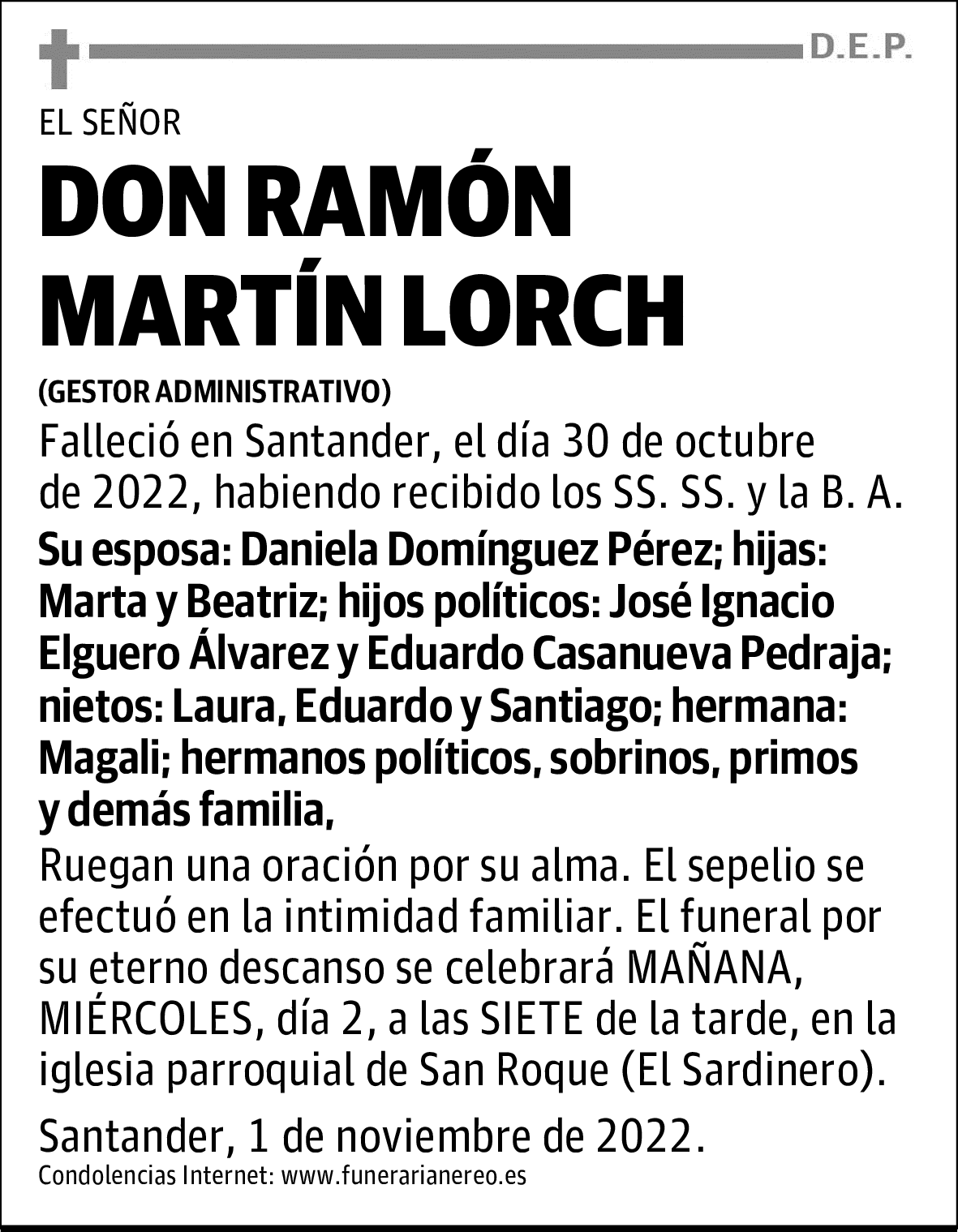 DON RAMÓN MARTÍN LORCH