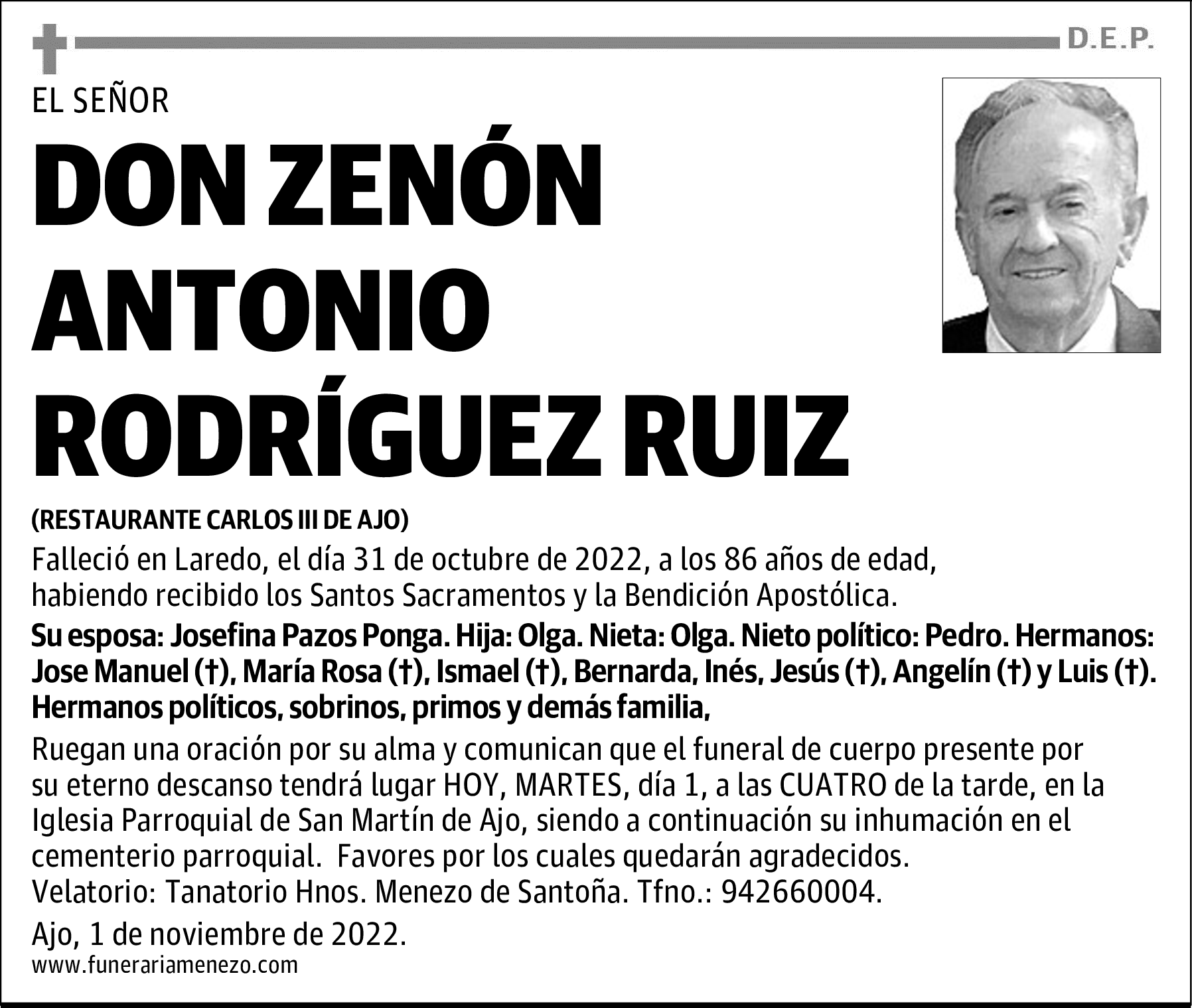 DON ZENÓN ANTONIO RODRÍGUEZ RUIZ