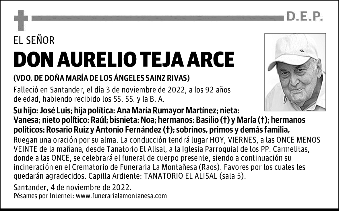 DON AURELIO TEJA ARCE
