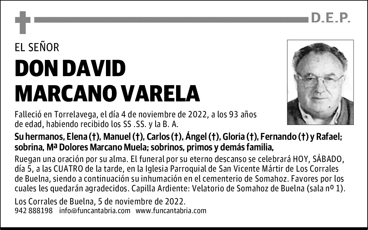 DON DAVID MARCANO VARELA