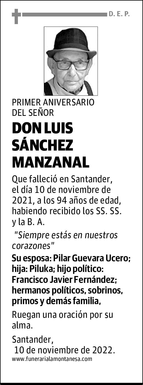 DON LUIS SÁNCHEZ MANZANAL