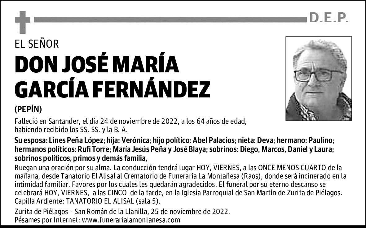 DON JOSÉ MARÍA GARCÍA FERNÁNDEZ