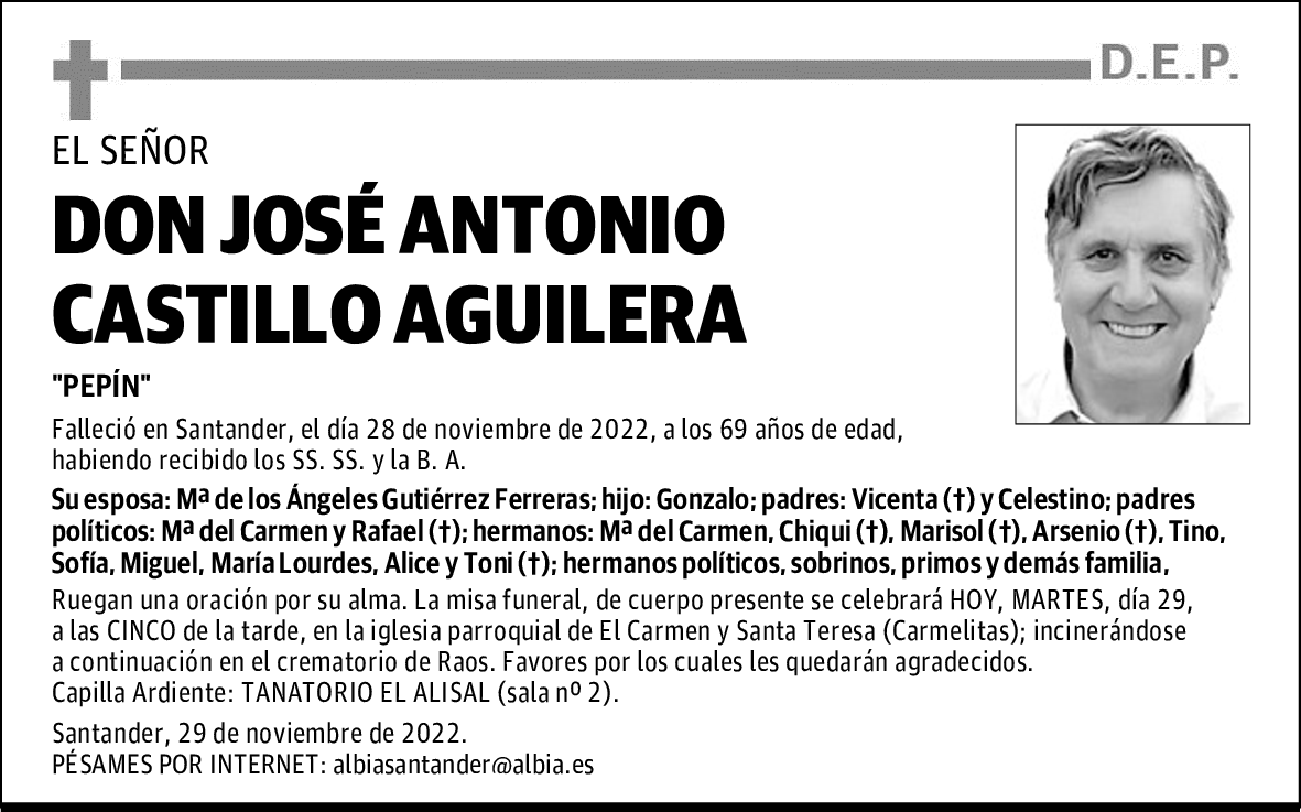 DON JOSÉ ANTONIO CASTILLO AGUILERA