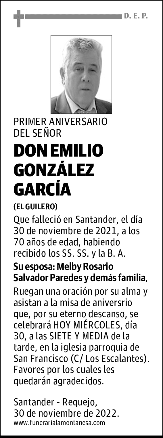 DON EMILIO GONZÁLEZ GARCÍA
