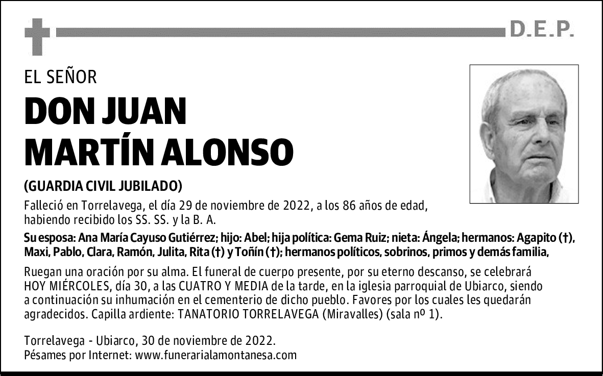 DON JUAN MARTÍN ALONSO