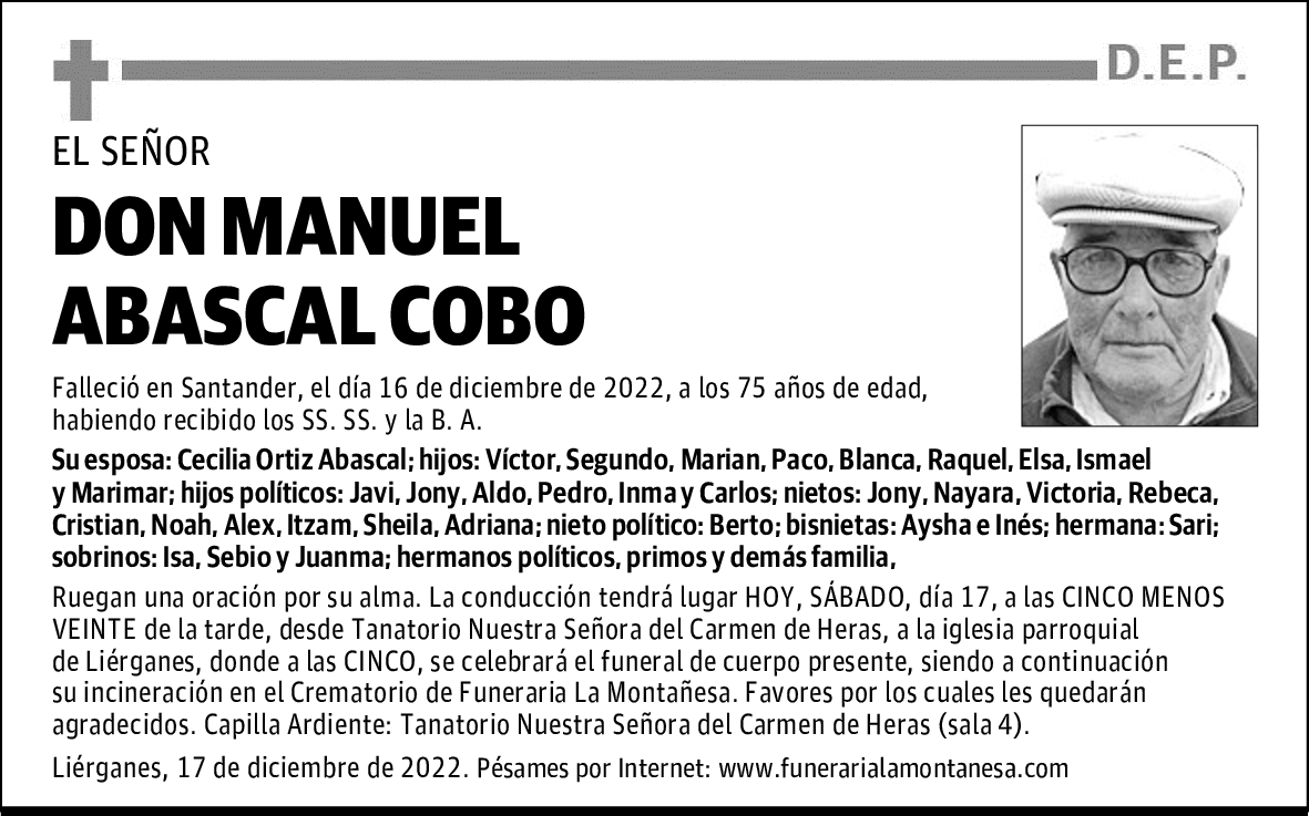 DON MANUEL ABASCAL COBO