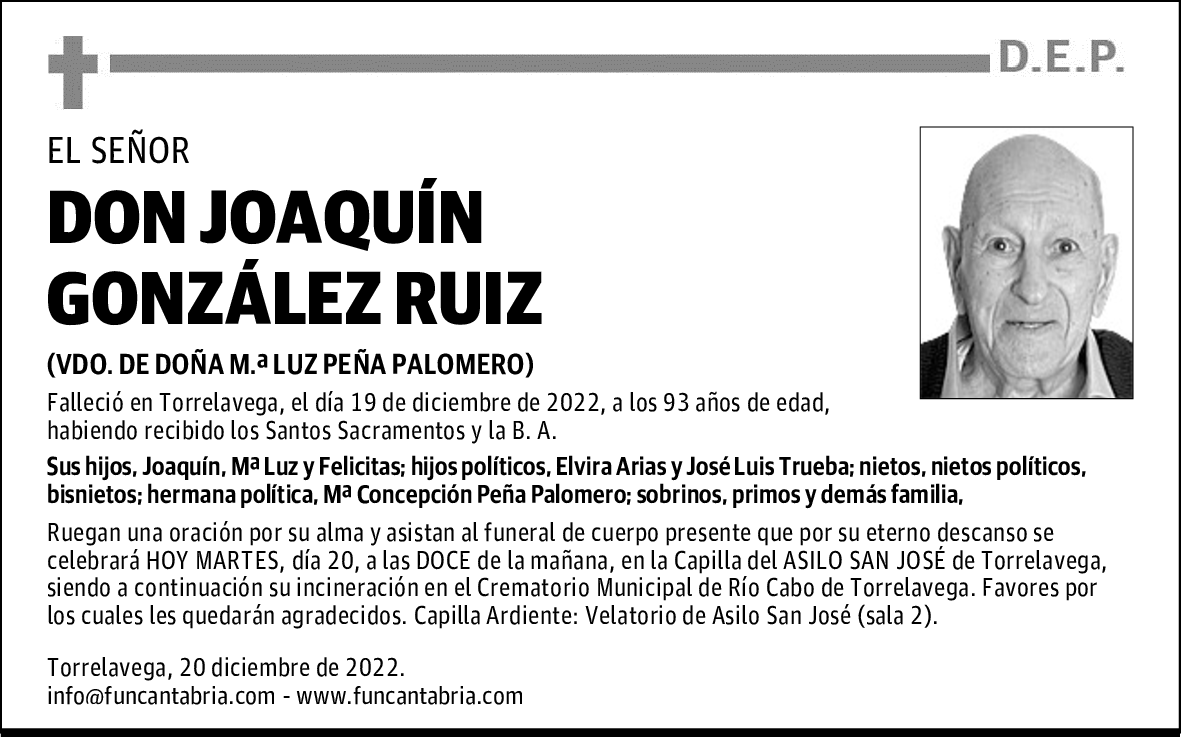 DON JOAQUÍN GONZÁLEZ RUIZ