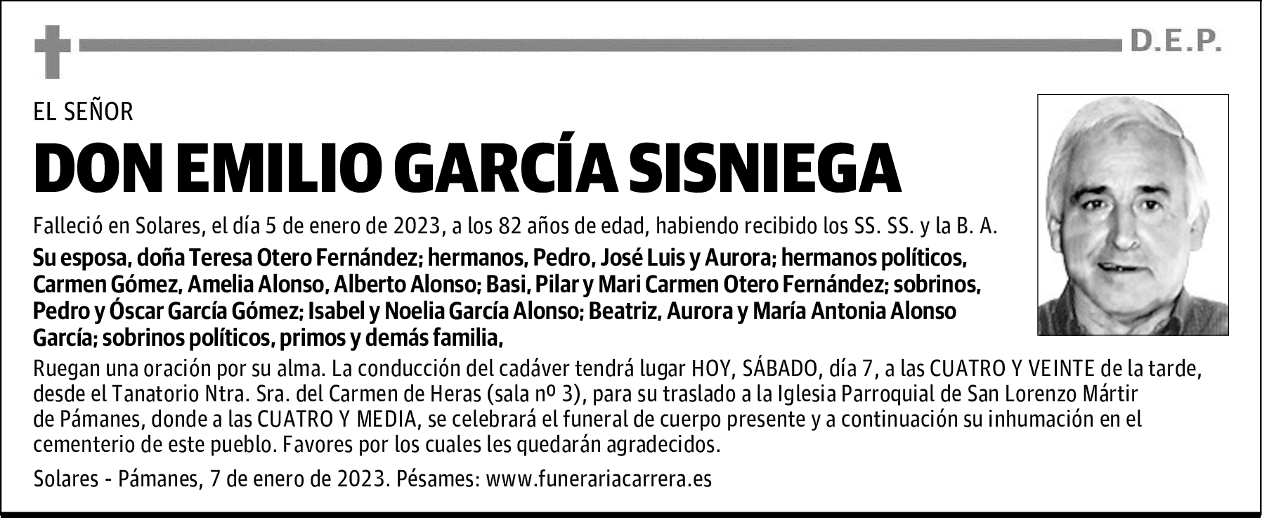 DON EMILIO GARCÍA SISNIEGA