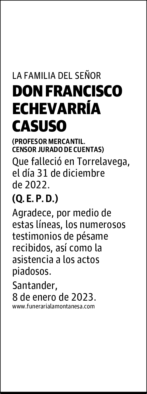 DON FRANCISCO ECHEVARRÍA CASUSO