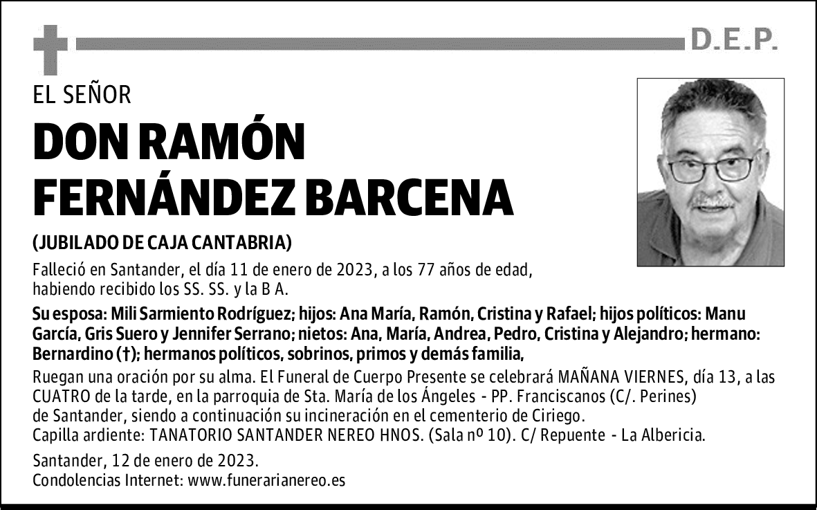 DON RAMÓN FERNÁNDEZ BÁRCENA