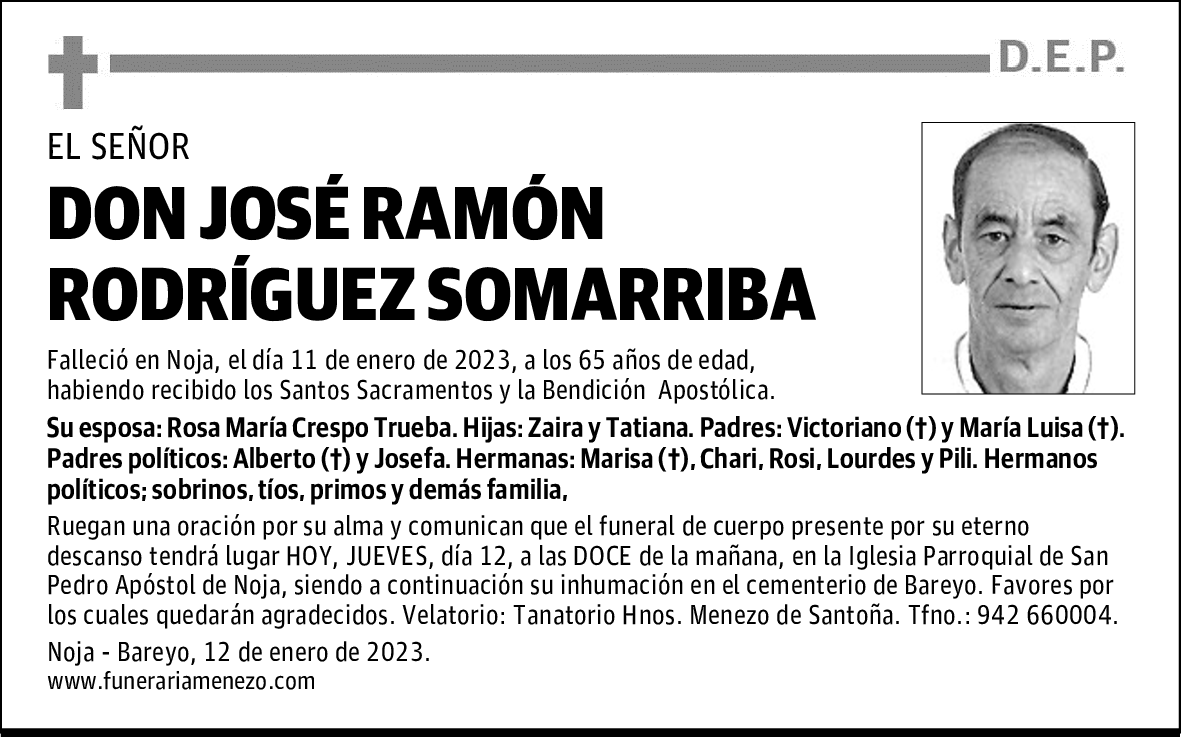 DON JOSÉ RAMÓN RODRÍGUEZ SOMARRIBA
