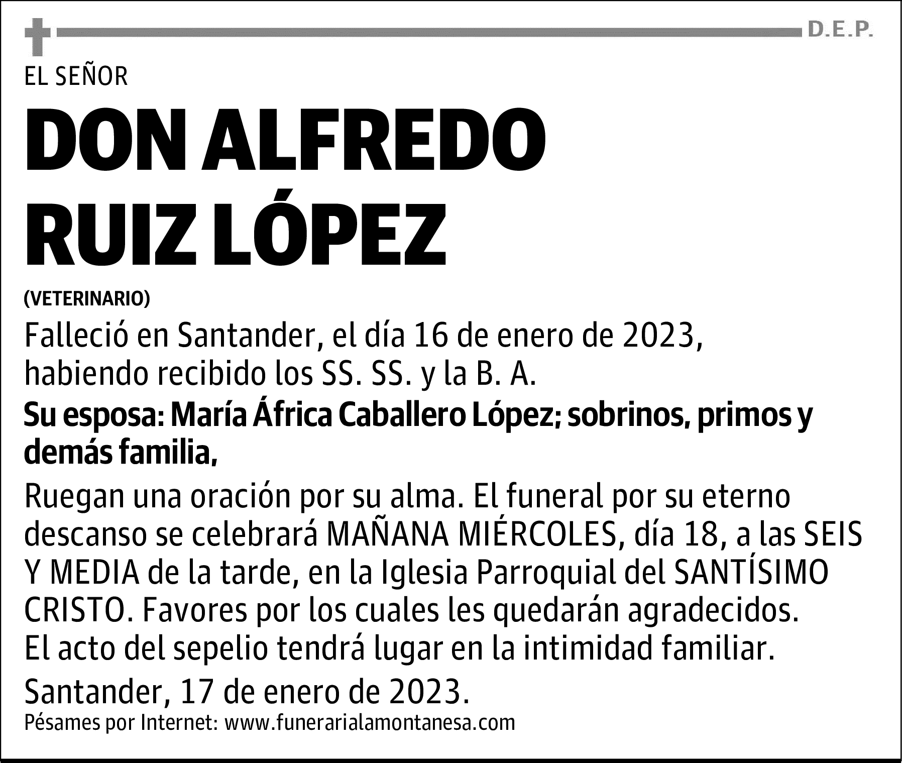 DON ALFREDO RUIZ LÓPEZ
