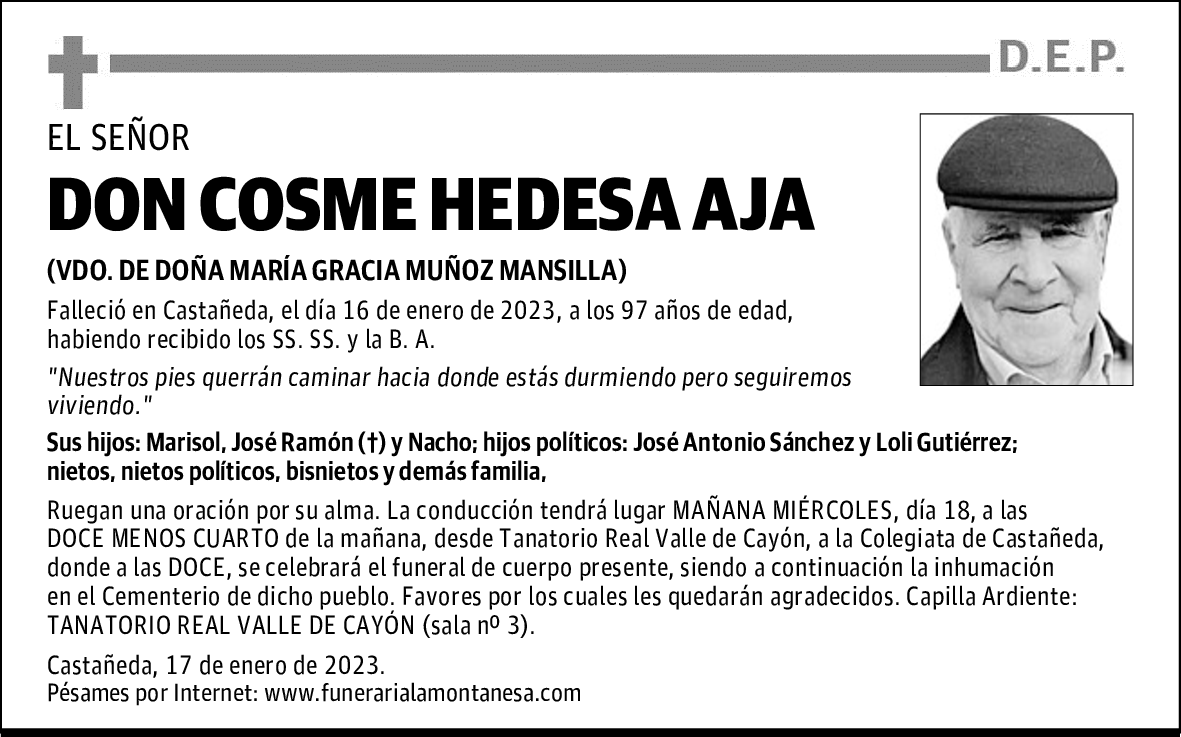 DON COSME HEDESA AJA