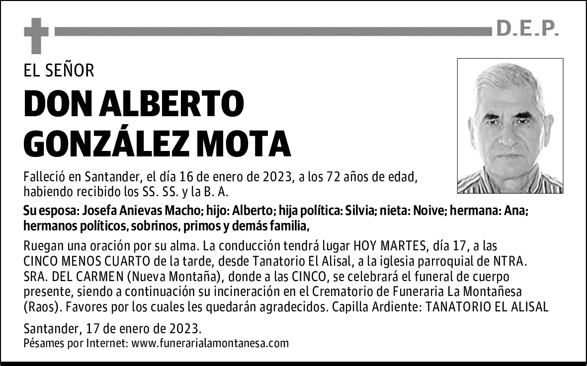 DON ALBERTO GONZÁLEZ MOTA