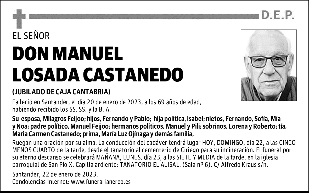 DON MANUEL LOSADA CASTANEDO