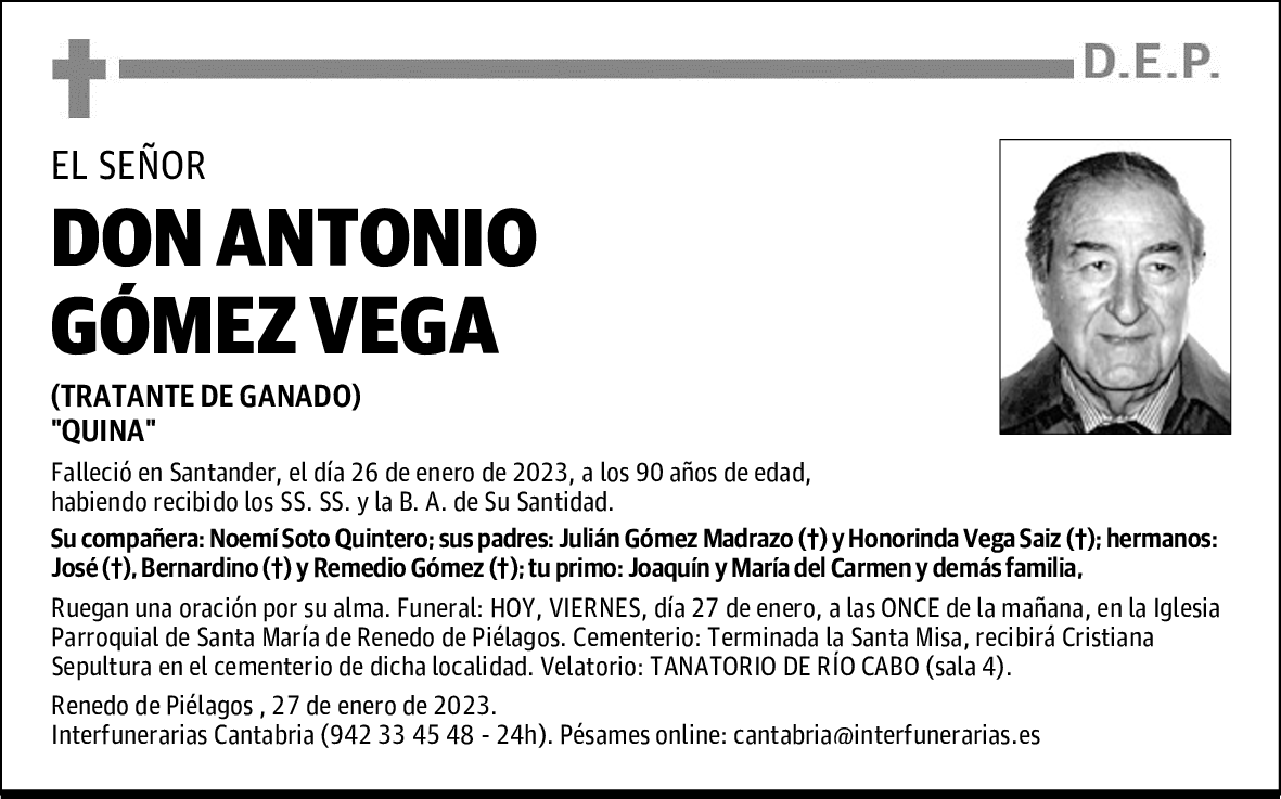 DON ANTONIO GÓMEZ VEGA