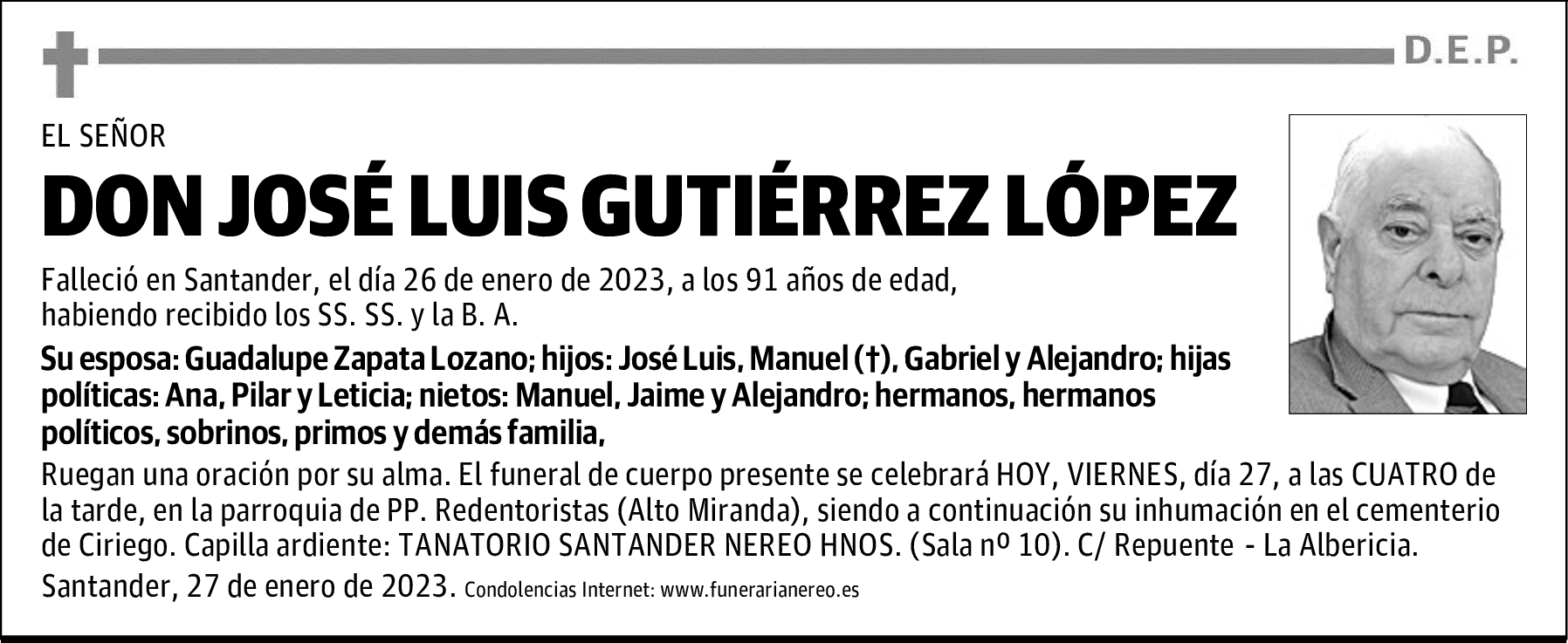 DON JOSÉ LUIS GUTIÉRREZ LÓPEZ