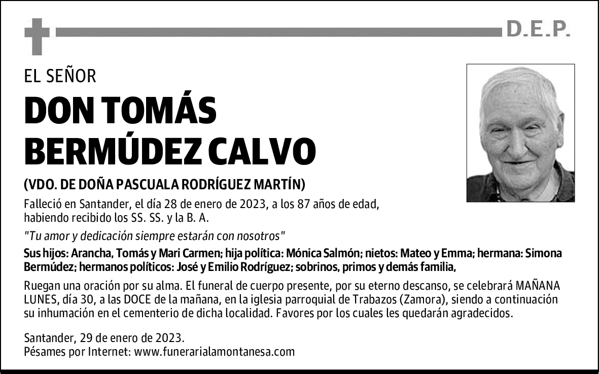 DON TOMÁS BERMÚDEZ CALVO
