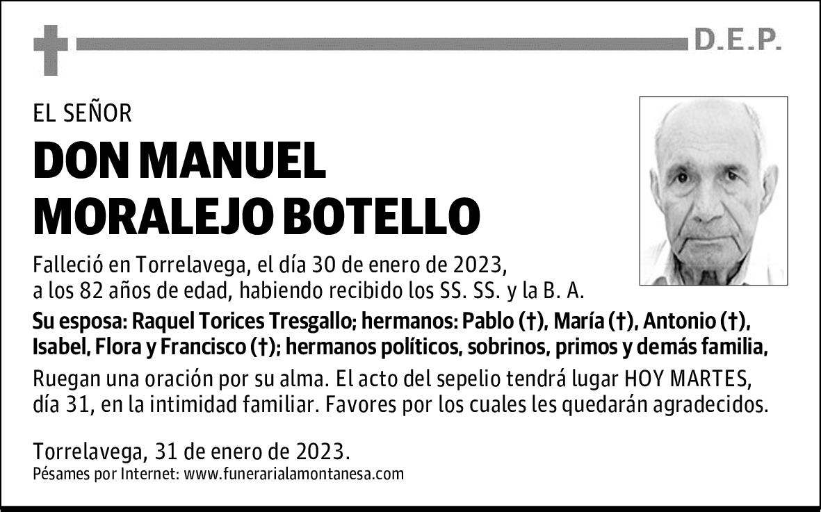 DON MANUEL MORALEJO BOTELLO