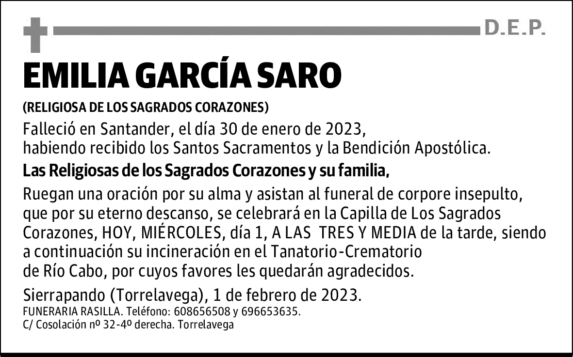 EMILIA GARCÍA SARO