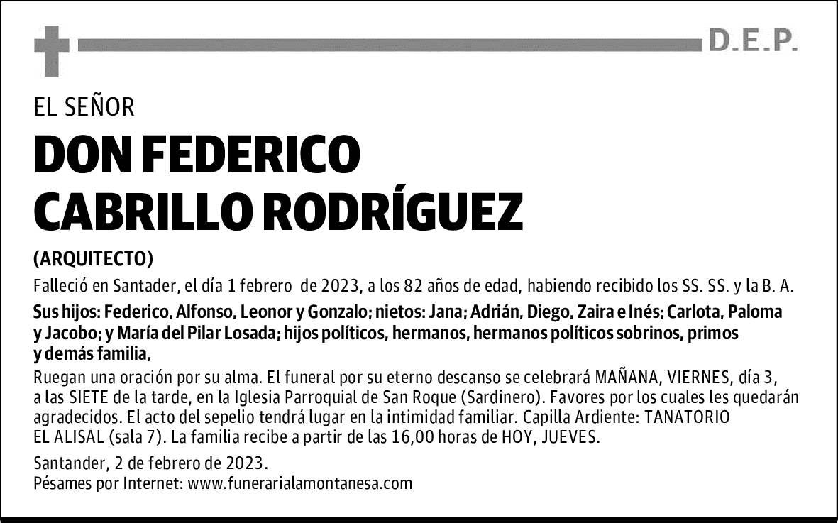 DON FEDERICO CABRILLO RODRÍGUEZ