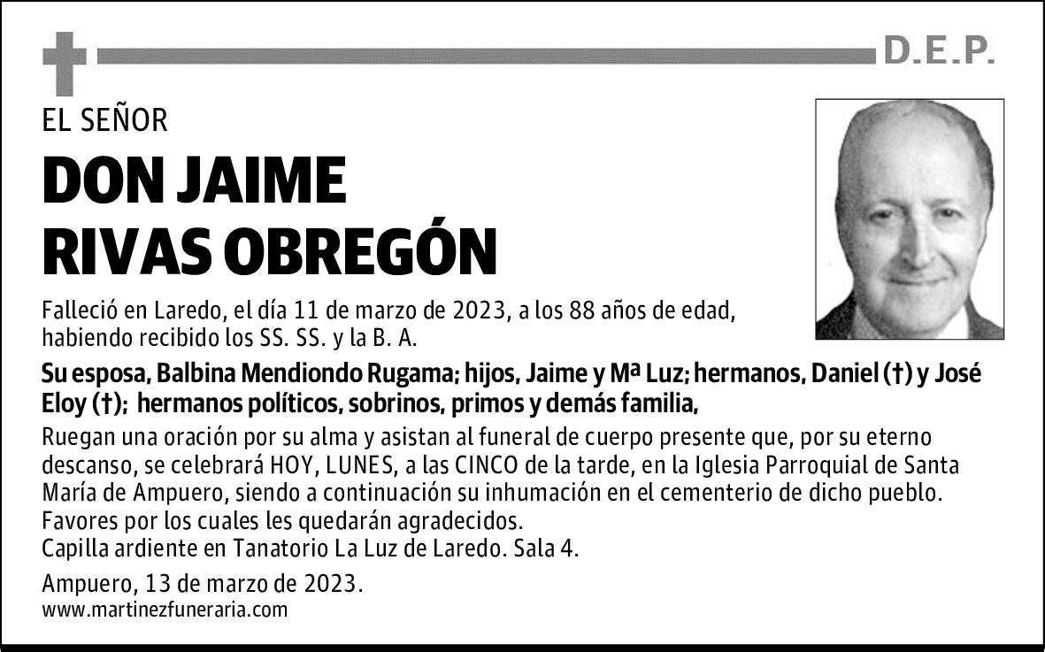 DON JAIME RIVAS OBREGÓN