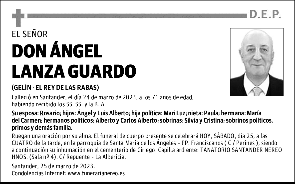 DON ÁNGEL LANZA GUARDO